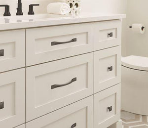 Amerock Cabinet Pull Matte Black 5-1/16 inch (128 mm) Center-to-Center Uprise 1 Pack Drawer Pull Cabinet Handle Cabinet Hardware