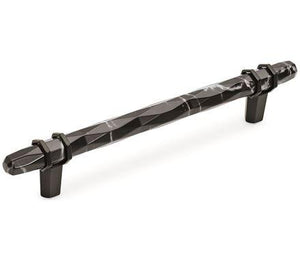 Amerock BP36650MBKBBR Carrione Cabinet Pull, 6-5/16 in (160 mm) Center-to-Center, Marble Black/Black Bronze