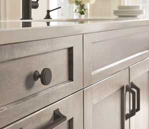 Amerock Cabinet Pull Matte Black 3-3/4 inch (96 mm) Center-to-Center Exceed 1 Pack Drawer Pull Cabinet Handle Cabinet Hardware