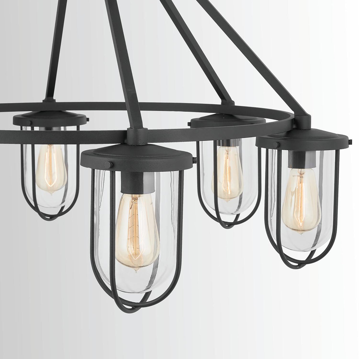 Capital Lighting 934261BK Corbin 6-Light Chandelier Black