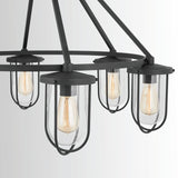 Capital Lighting 934261BK Corbin 6-Light Chandelier Black