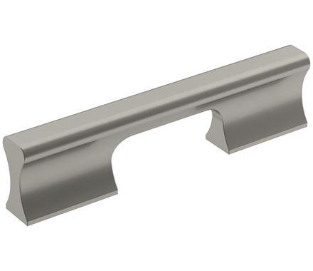 Amerock Cabinet Pull Satin Nickel 3-3/4 inch (96 mm) Center-to-Center Status 1 Pack Drawer Pull Cabinet Handle Cabinet Hardware