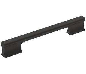 Amerock Cabinet Pull Matte Black 6-5/16 inch (160 mm) Center-to-Center Status 1 Pack Drawer Pull Cabinet Handle Cabinet Hardware