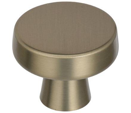 Amerock Cabinet Knob Golden Champagne 1-5/16 inch (33 mm) Diameter Blackrock 1 Pack Drawer Knob Cabinet Hardware