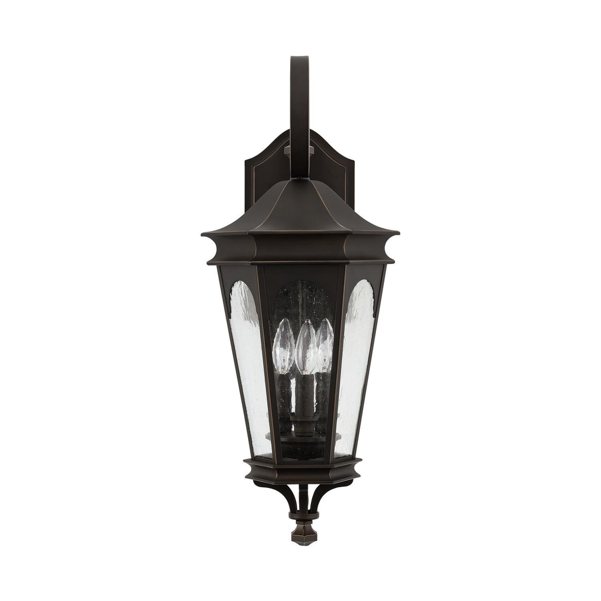 Capital Lighting 939731OZ Inman Park 3 Light Outdoor Wall Lantern Oiled Bronze