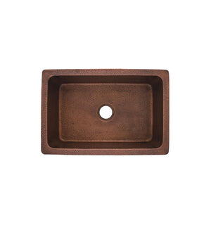 Thompson Traders Pisa Antique Copper Kitchen Sink Villa KSU-3020AH Antique Copper
(Hammered)