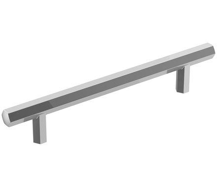 Amerock Cabinet Pull Polished Chrome 5-1/16 inch (128 mm) Center-to-Center Caliber 1 Pack Drawer Pull Cabinet Handle Cabinet Hardware