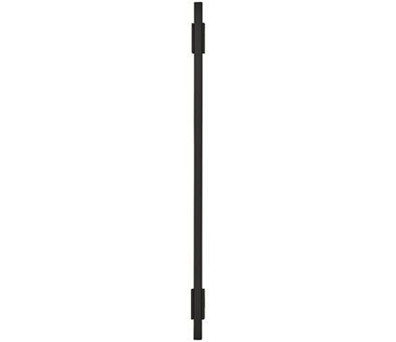 Amerock Cabinet Pull Matte Black/Matte Black 10-1/16 inch (256 mm) Center to Center Urbanite 1 Pack Drawer Pull Drawer Handle Cabinet Hardware