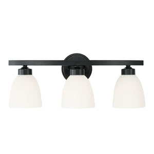 Capital Lighting 114331MB-333 Jameson 3 Light Vanity Matte Black