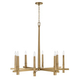 Capital Lighting 449681AD Blake 8 Light Chandelier Aged Brass