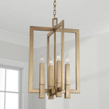 Capital Lighting 549641AD Blake 4 Light Foyer Aged Brass