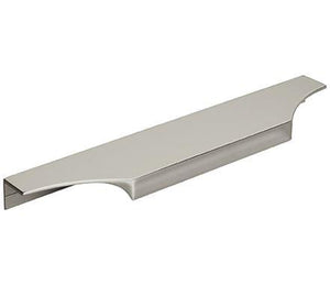 Amerock Cabinet Edge Pull Polished Nickel 8-9/16 inch (217 mm) Center to Center Extent 1 Pack Drawer Pull Drawer Handle Cabinet Hardware