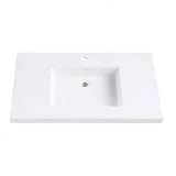 VersaStone 31 in. Solid Surface Vanity Top with Integrated Bowl in Matte finish