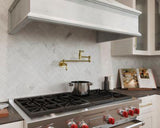 Port Haven 2-Handle Pot Filler Faucet in Brushed Gold