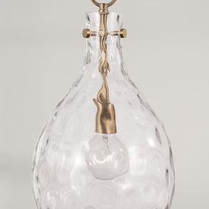 Capital Lighting 349012AD Brentwood 1 Light Pendant Aged Brass