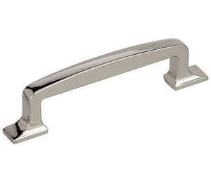 Amerock Cabinet Pull Polished Nickel 3-3/4 inch (96 mm) Center to Center Westerly 1 Pack Drawer Pull Drawer Handle Cabinet Hardware