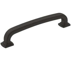 Amerock Cabinet Pull Matte Black 5-1/16 inch (128 mm) Center-to-Center Surpass 1 Pack Drawer Pull Cabinet Handle Cabinet Hardware