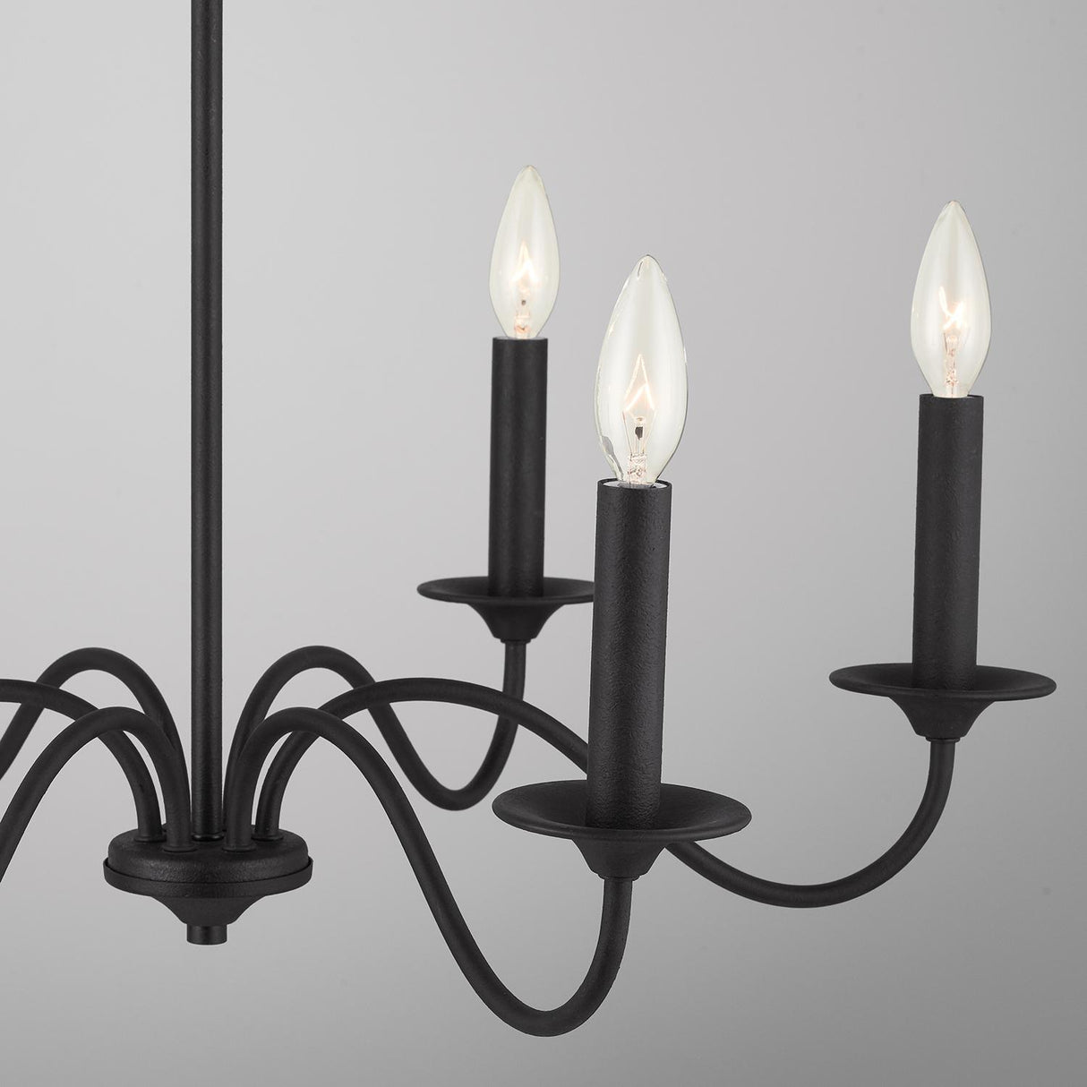 Capital Lighting 437261BI Vincent 6 Light Chandelier Black Iron