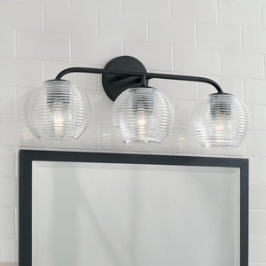 Capital Lighting 149931MB-544 Dolan 3 Light Vanity Matte Black