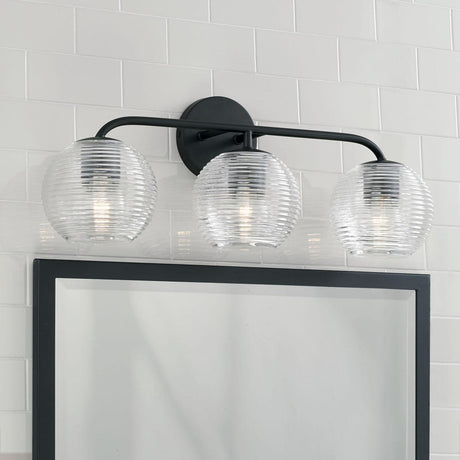 Capital Lighting 149931MB-544 Dolan 3 Light Vanity Matte Black