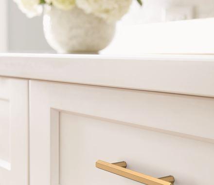 Amerock Cabinet Pull Champagne Bronze 3-3/4 inch (96 mm) Center-to-Center Caliber 1 Pack Drawer Pull Cabinet Handle Cabinet Hardware