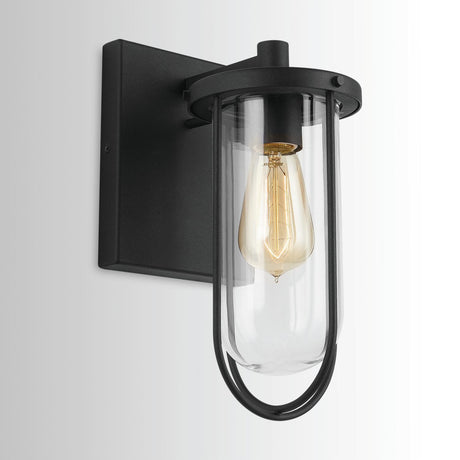 Capital Lighting 934211BK Corbin 1-Light Wall Mount Black