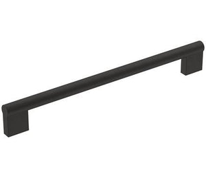 Amerock Cabinet Pull Matte Black 8-13/16 inch (224 mm) Center-to-Center Versa 1 Pack Drawer Pull Cabinet Handle Cabinet Hardware