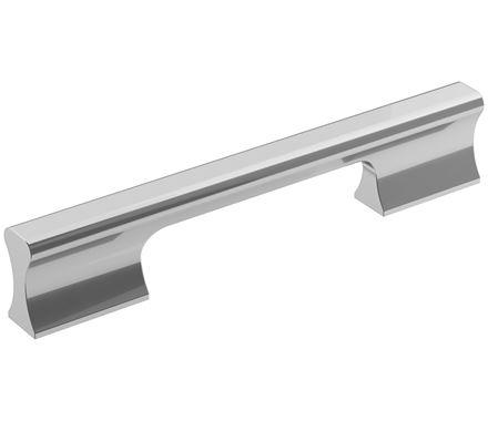 Amerock Cabinet Pull Polished Chrome 5-1/16 inch (128 mm) Center-to-Center Status 1 Pack Drawer Pull Cabinet Handle Cabinet Hardware