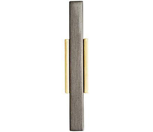 Amerock BP67BGLBCR Kitchen Cabinet Door or Drawer Knob Brushed Gold/Black Chrome 2-3/4 inch (70 mm) Length Urbanite 1 Pack Furniture Hardware Bathroom Cabinet Hardware