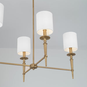 Capital Lighting 842661AD-701 Abbie 6 Light Island Aged Brass