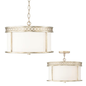 Capital Lighting 243141WG Isabella 4 Light Semi-Flush Winter Gold