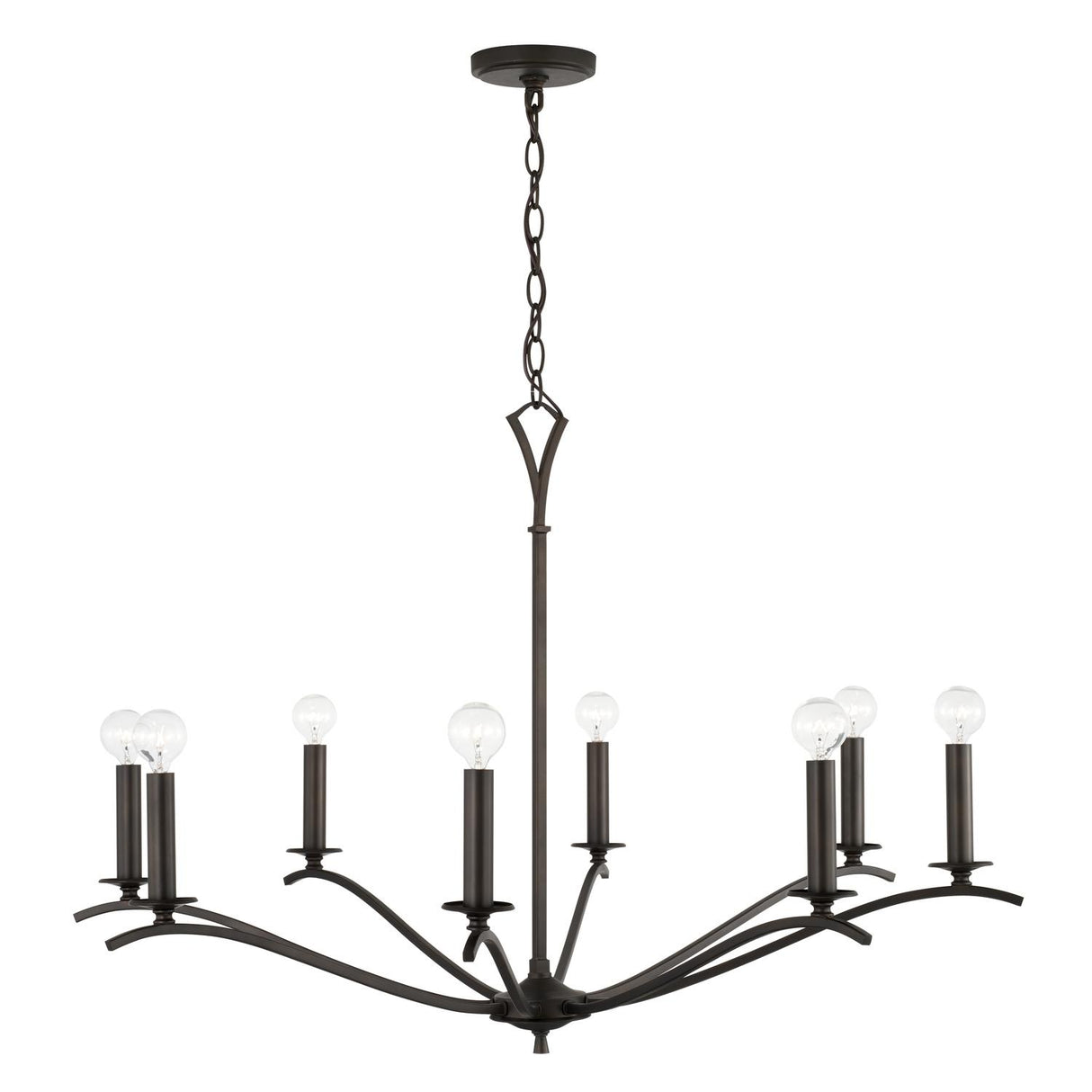 Capital Lighting 442881OB Jaymes 8 Light Chandelier Old Bronze