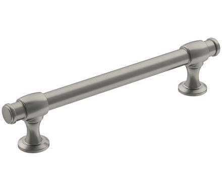 Amerock Cabinet Pull Satin Nickel 5-1/16 inch (128 mm) Center-to-Center Winsome 1 Pack Drawer Pull Cabinet Handle Cabinet Hardware