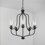 Capital Lighting 439251MB-499 Reeves 5 Light Chandelier Matte Black