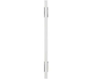 Amerock Cabinet Pull Polished Chrome/White 6-5/16 inch (160 mm) Center to Center Urbanite 1 Pack Drawer Pull Drawer Handle Cabinet Hardware