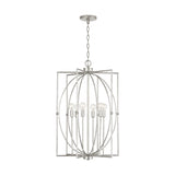 Capital Lighting 537961AS Oran 6 Light Foyer Antique Silver