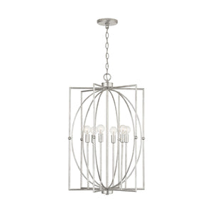Capital Lighting 537961AS Oran 6 Light Foyer Antique Silver