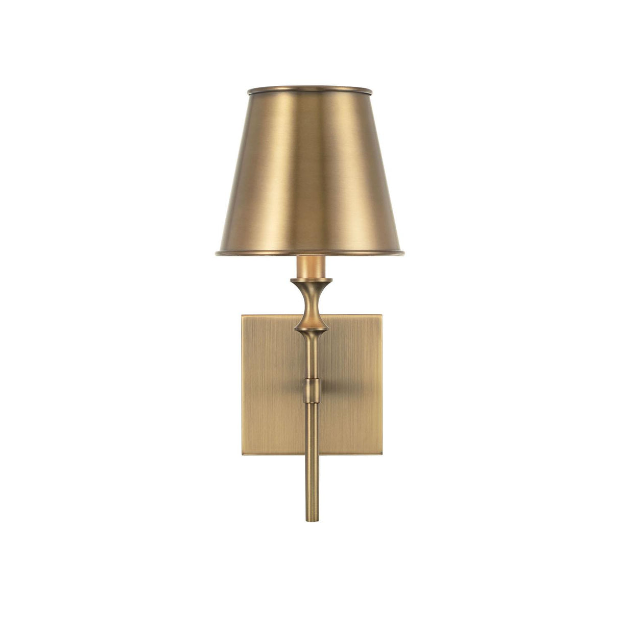 Capital Lighting 649711AD-708 Whitney 1 Light Sconce Aged Brass