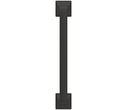Amerock Cabinet Pull Matte Black 5-1/16 inch (128 mm) Center-to-Center Ville 1 Pack Drawer Pull Cabinet Handle Cabinet Hardware