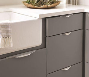 Amerock Cabinet Edge Pull Polished Chrome 4-3/16 inch (106 mm) Center to Center Aloft 1 Pack Drawer Pull Drawer Handle Cabinet Hardware