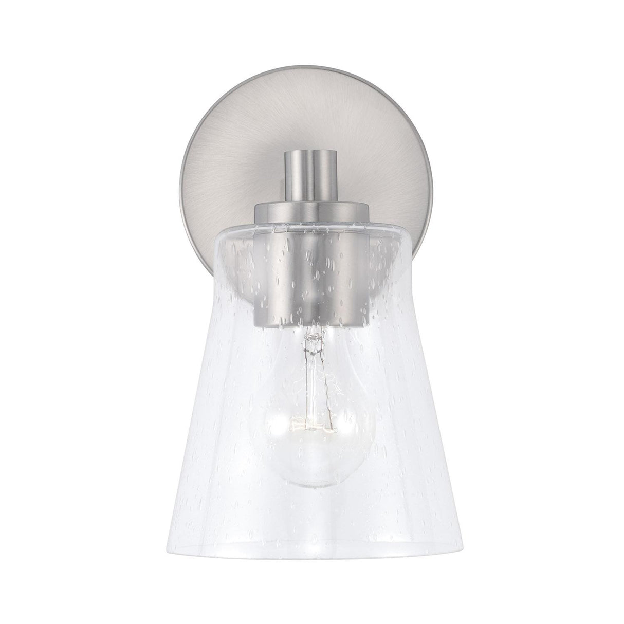 Capital Lighting 646911BN-533 Baker 1 Light Sconce Brushed Nickel