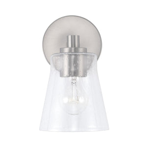Capital Lighting 646911BN-533 Baker 1 Light Sconce Brushed Nickel