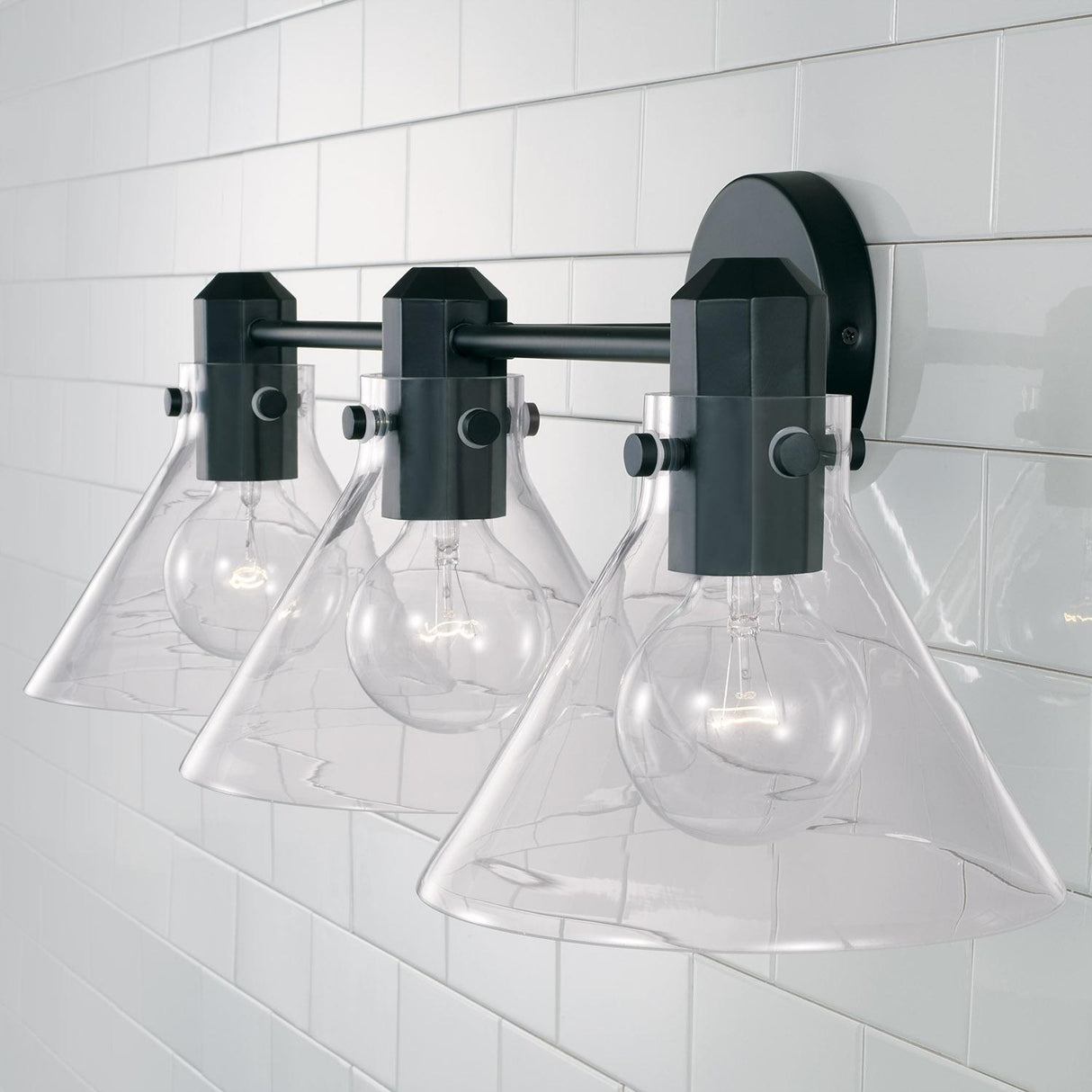 Capital Lighting 145831MB-528 Greer 3 Light Vanity Matte Black
