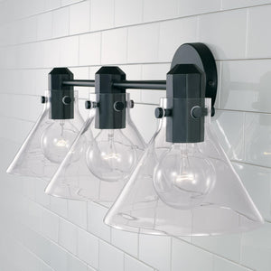 Capital Lighting 145831MB-528 Greer 3 Light Vanity Matte Black
