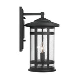 Capital Lighting 935521BK Mission Hills 2 Light Outdoor Wall Lantern Black