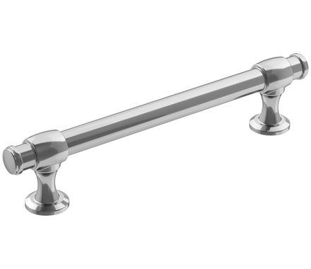 Amerock Cabinet Pull Polished Chrome 5-1/16 inch (128 mm) Center-to-Center Winsome 1 Pack Drawer Pull Cabinet Handle Cabinet Hardware