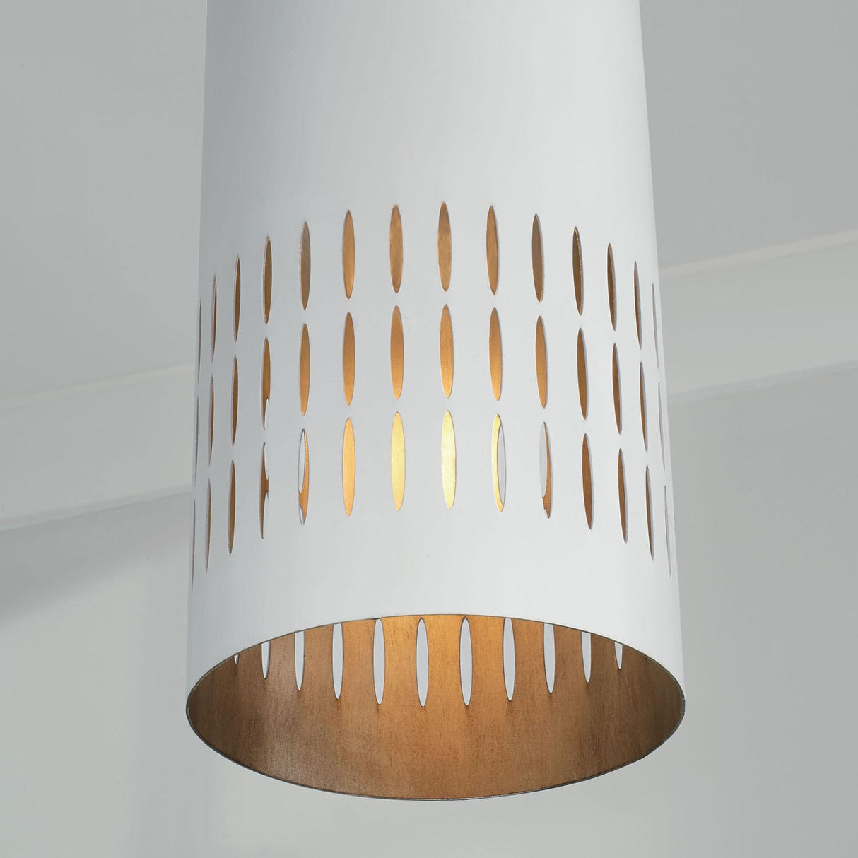 Capital Lighting 350212AW Dash 1 Light Pendant Aged Brass and White