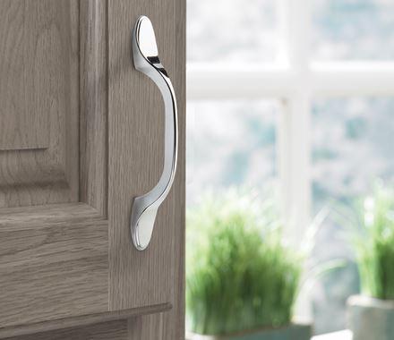 Amerock Cabinet Pull Polished Chrome 3 inch (76 mm) Center-to-Center Ravino 1 Pack Drawer Pull Drawer Handle Cabinet Hardware