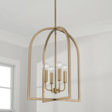 Capital Lighting 548841AD Lawson 4 Light Foyer Aged Brass