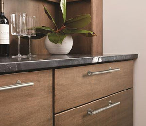 Amerock Cabinet Pull Satin Nickel 6-5/16 inch (160 mm) Center-to-Center Radius 1 Pack Drawer Pull Cabinet Handle Cabinet Hardware